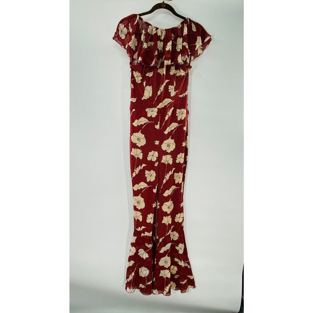 NEW Free People Austyn Jumpsuit Floral Print Ruffle Extra Small Boho Festival - Picture 4 of 10